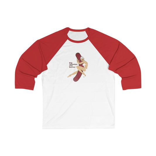 Big Weenies Are Better Retro Unisex Baseball Tee