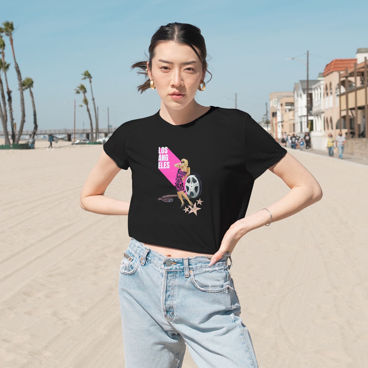 Women's Pink Sc*mbags and Superstars Tee