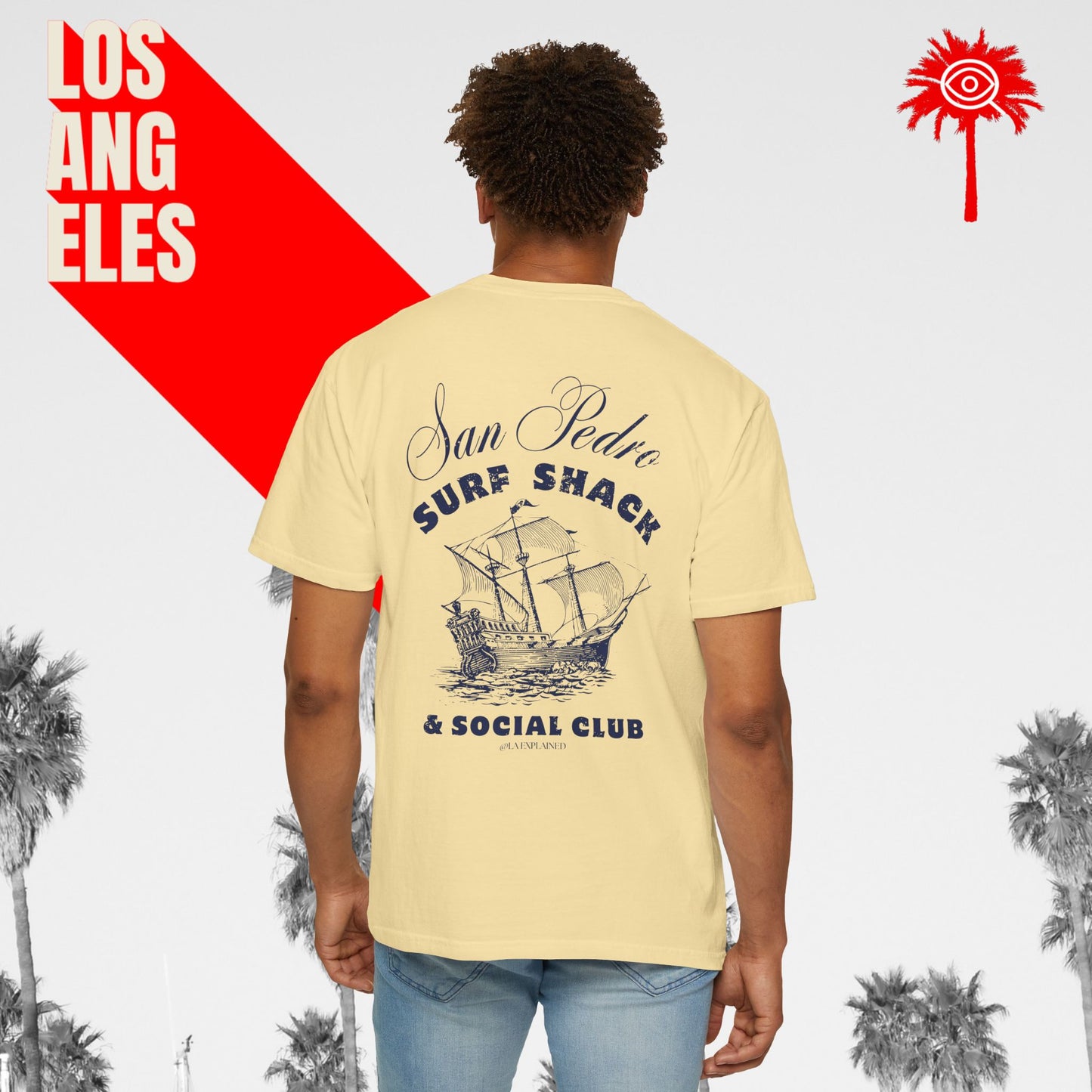 San Pedro Surf Shack & Social Club Tee