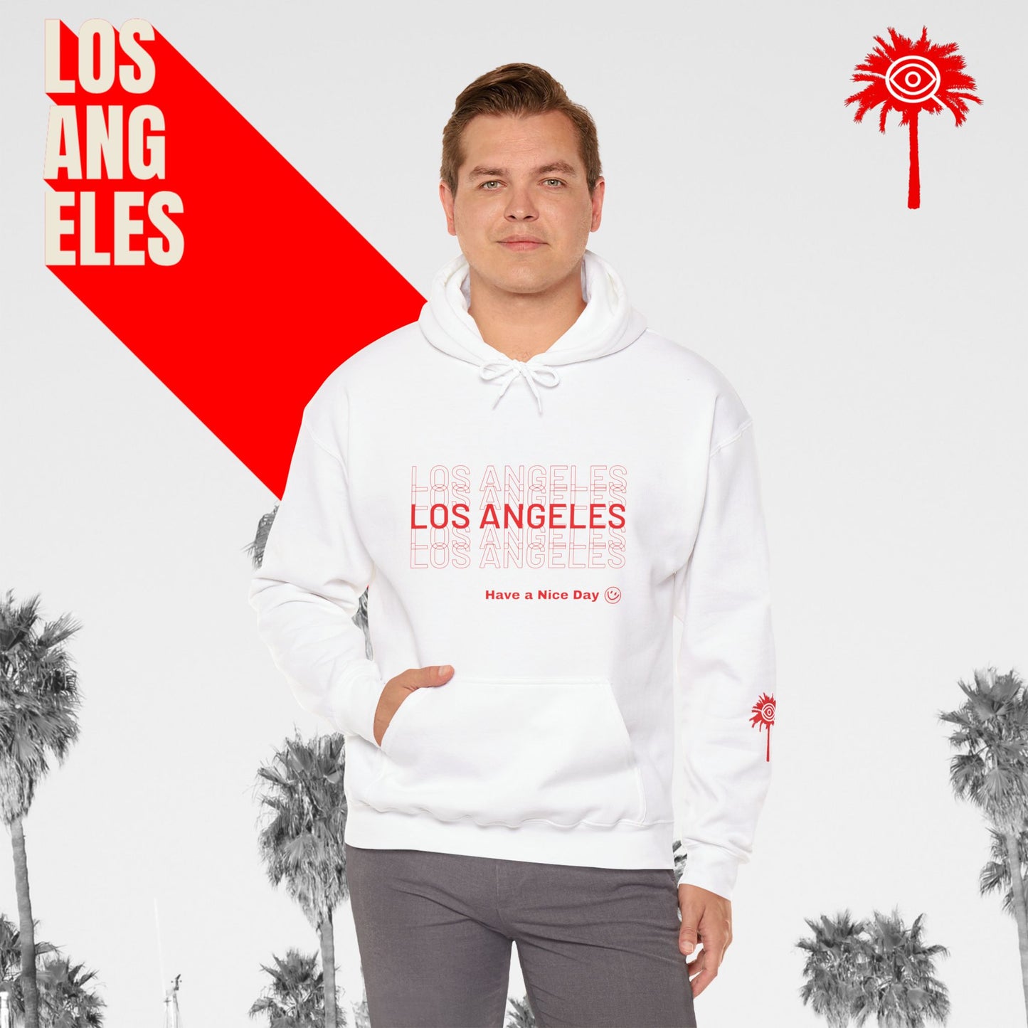White L.A.F.D. Fundraiser Hoodie