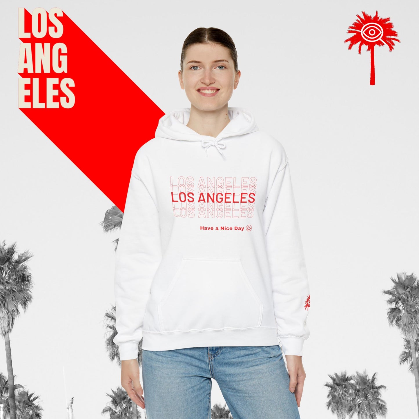 White L.A.F.D. Fundraiser Hoodie