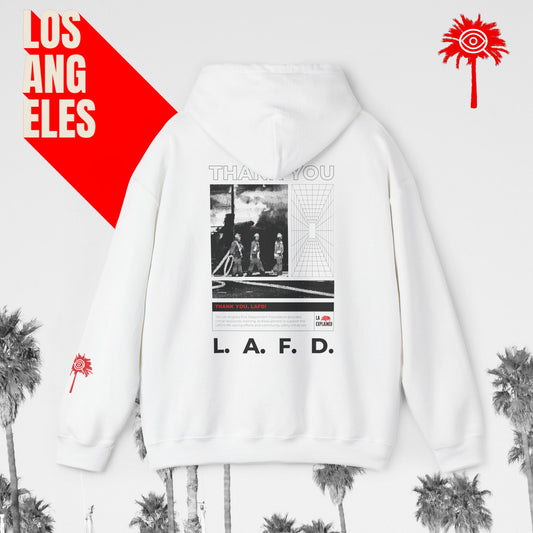 White L.A.F.D. Fundraiser Hoodie