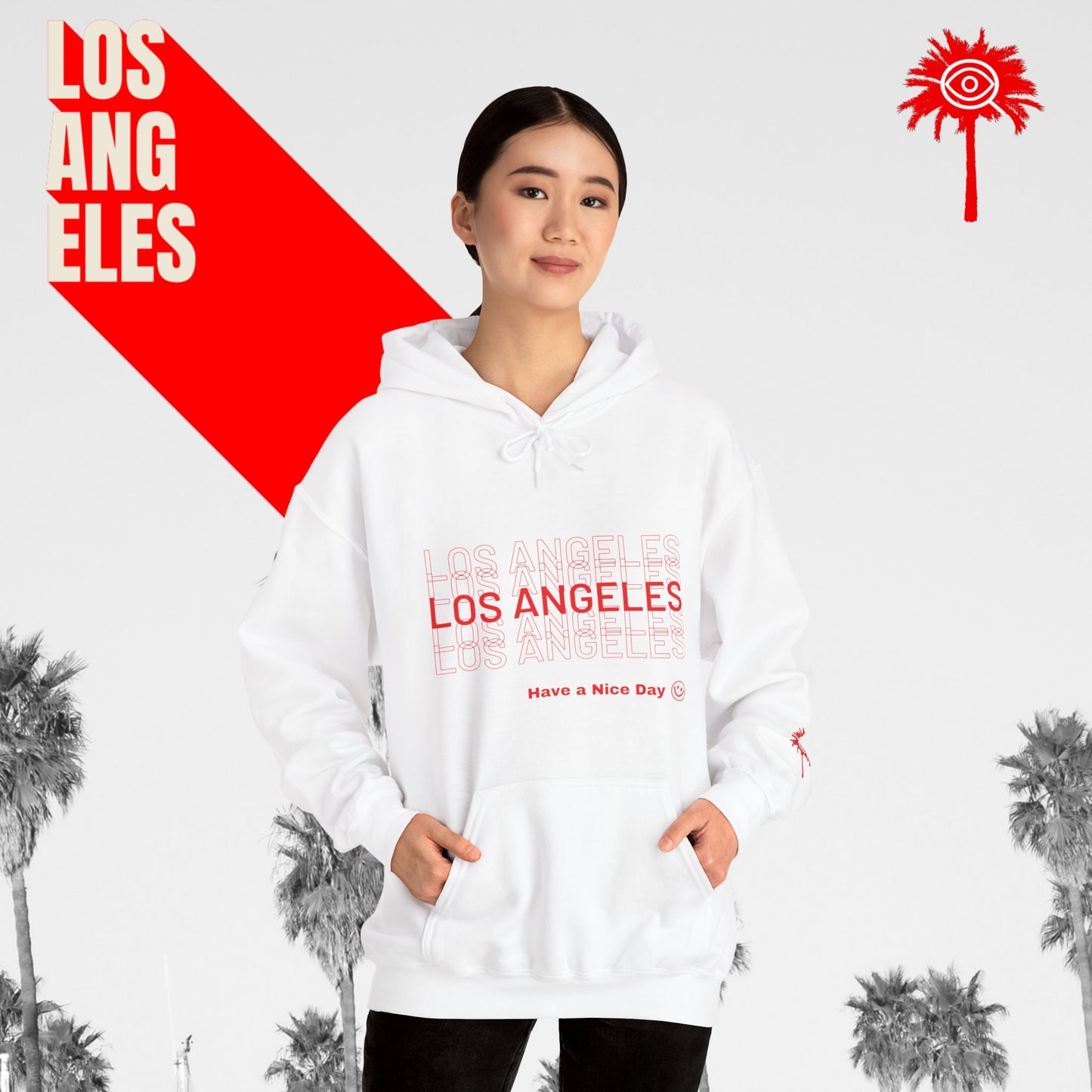 White L.A.F.D. Fundraiser Hoodie