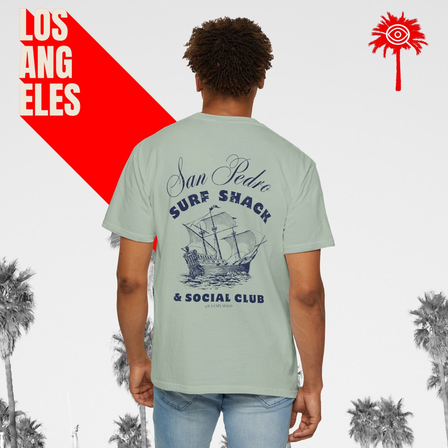 San Pedro Surf Shack & Social Club Tee