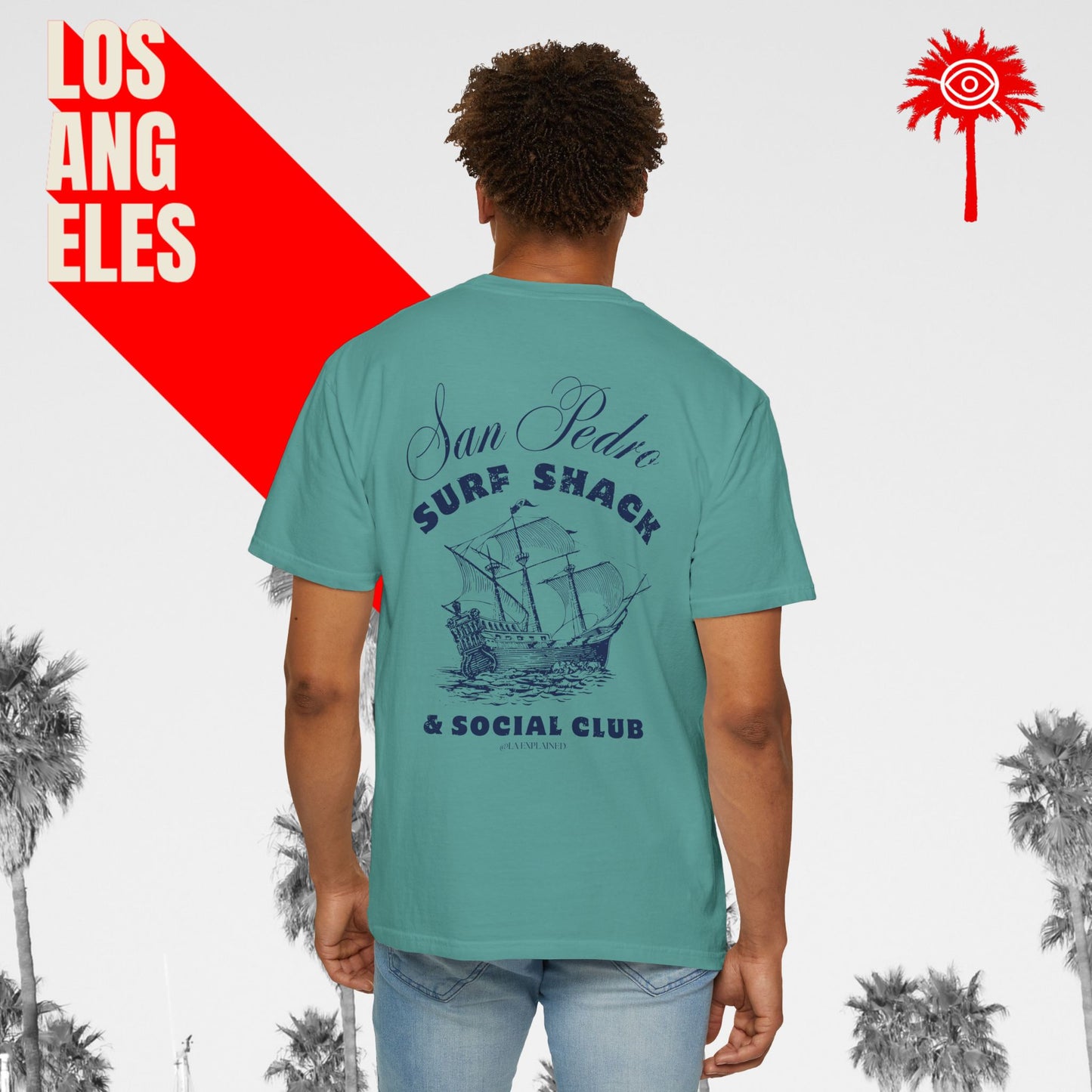 San Pedro Surf Shack & Social Club Tee