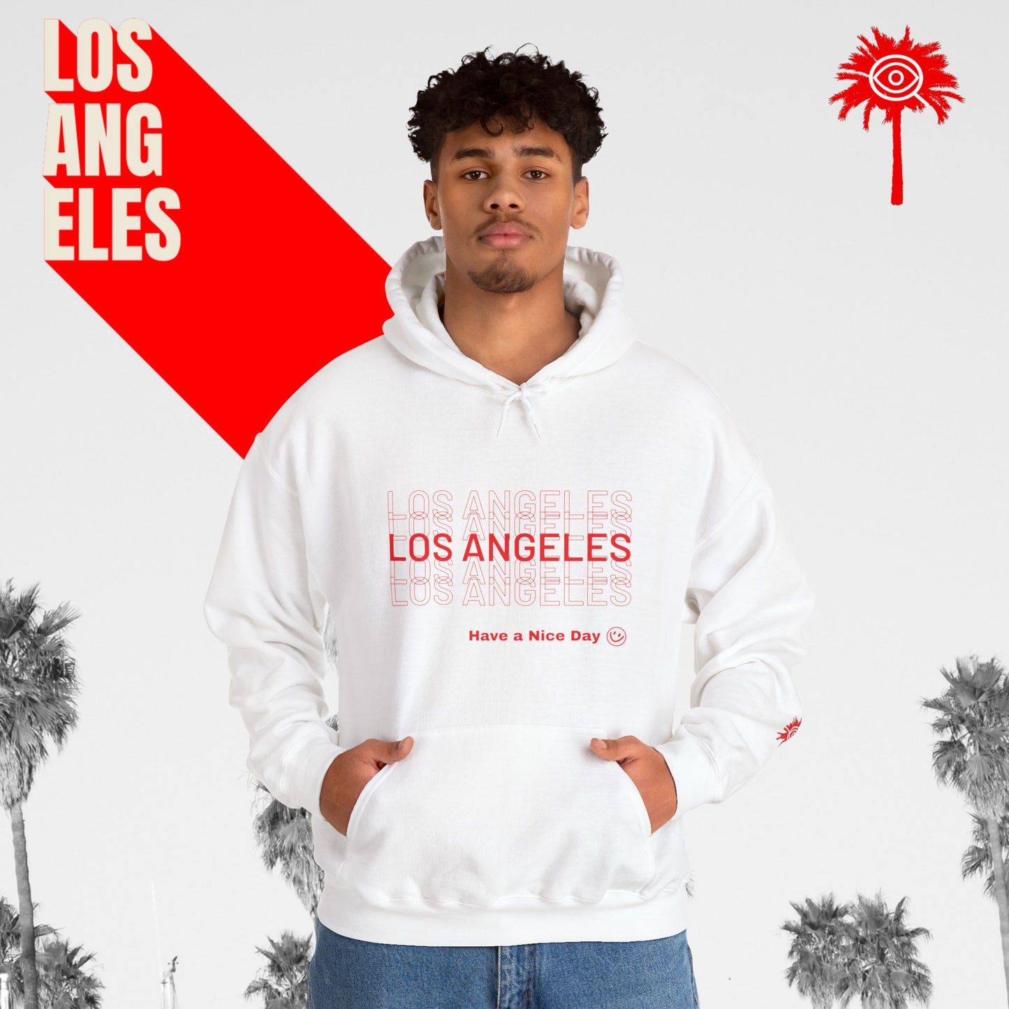 White L.A.F.D. Fundraiser Hoodie