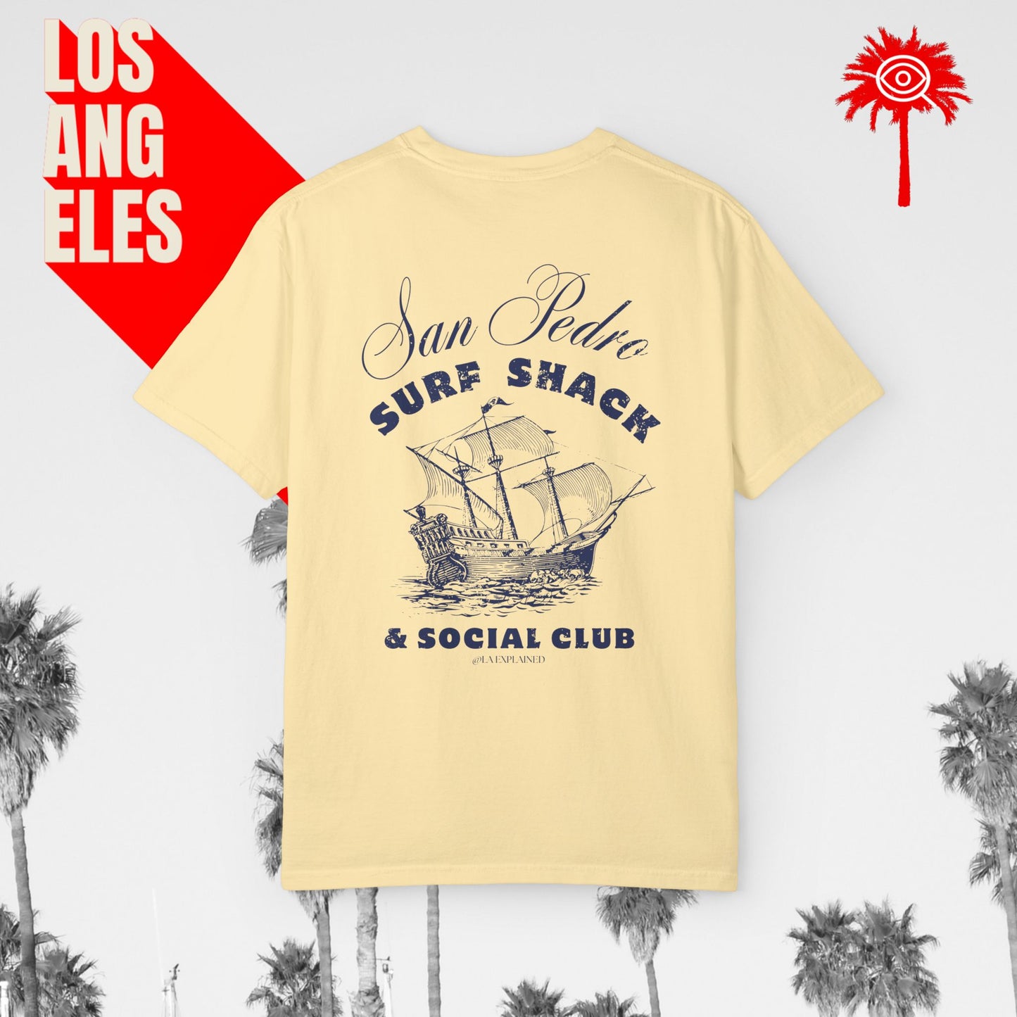 San Pedro Surf Shack & Social Club Tee