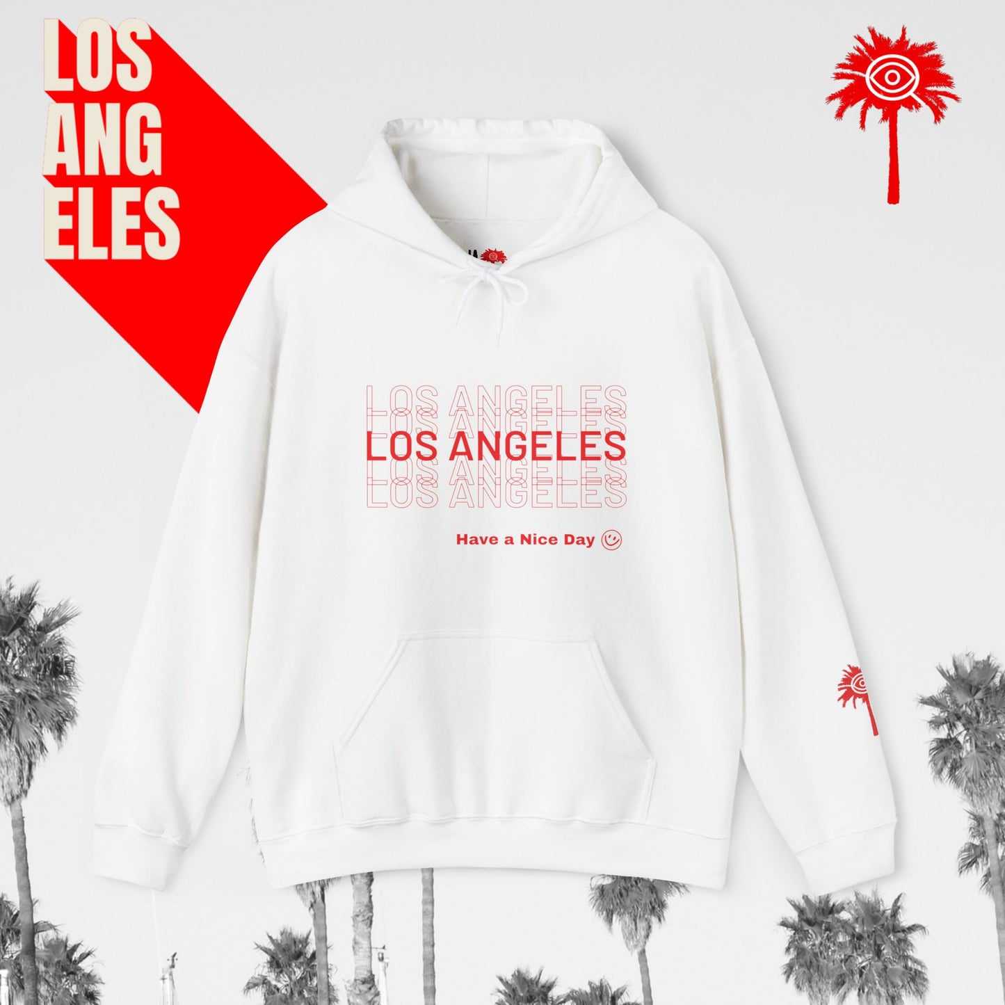 White L.A.F.D. Fundraiser Hoodie
