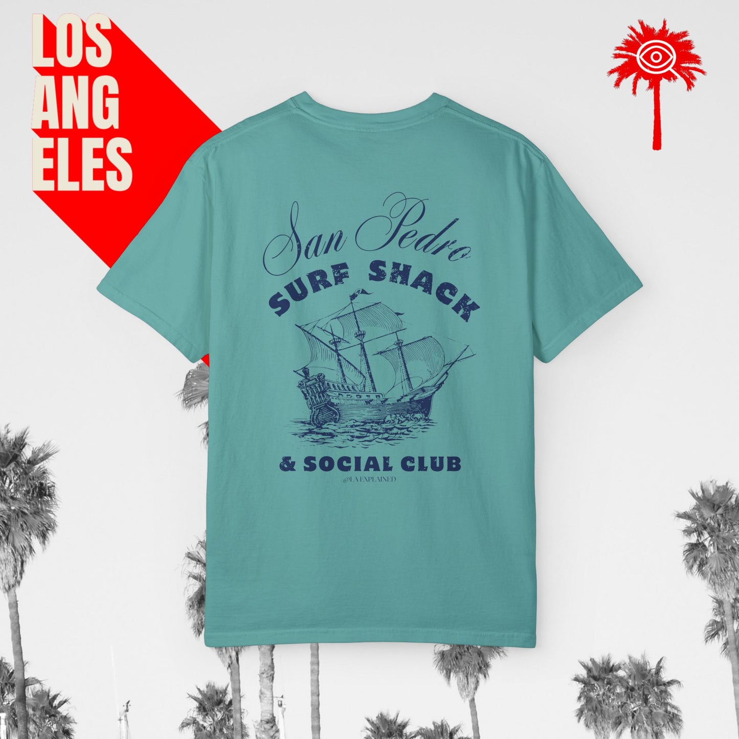 San Pedro Surf Shack & Social Club Tee