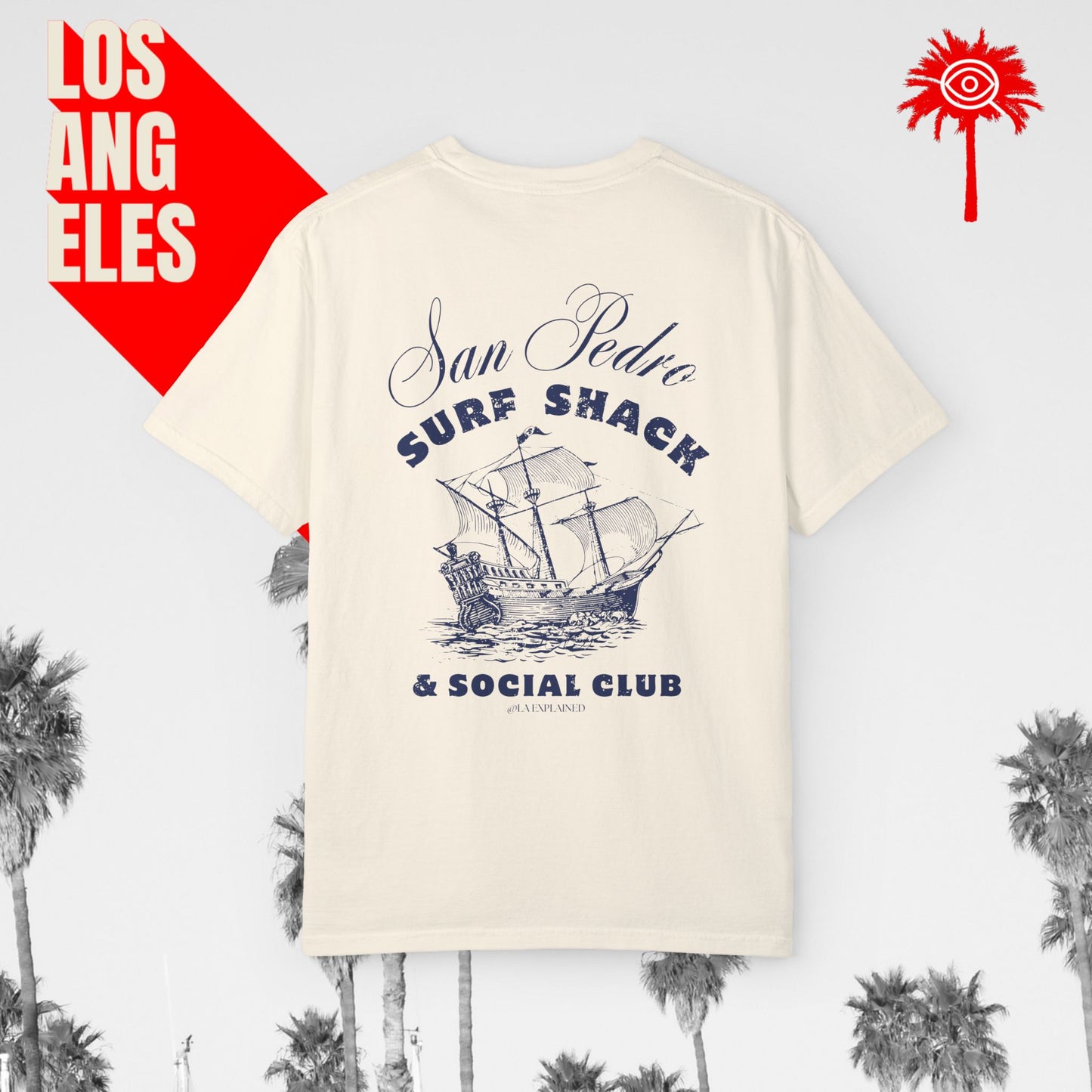 San Pedro Surf Shack & Social Club Tee